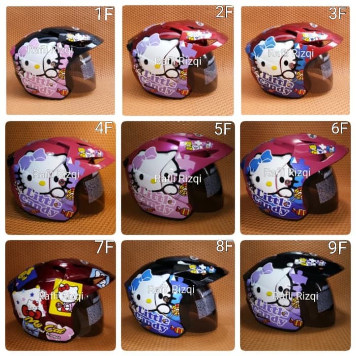 Terbaru Helm Hello Kitty murah cocok untuk wanita Cantik.