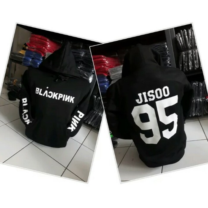 NJSTO1177 JAKET HOODIE JUMPER SWEATER BLACKPINK BISA CUSTOM NAMA NOMOR BEBAS