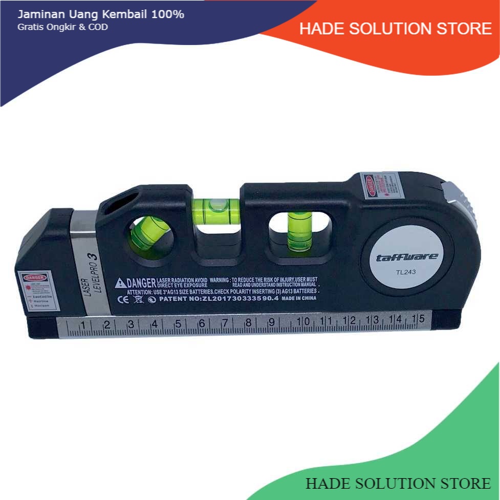

PROMO Taffware LEVELPRO3 Penggaris Laser 250CM + Waterpass - TL243 MURAH