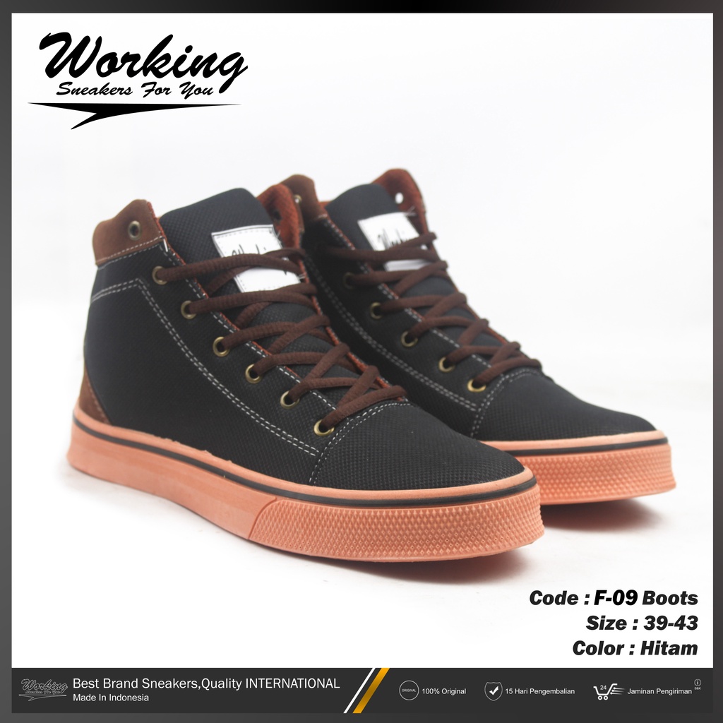 Working Sneakers For You Sepatu Pria Boot F-09