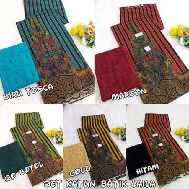 Set katun batik Laila