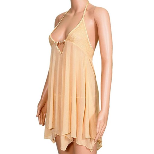 d1976 Baju Haram Cewe Bikini Lingery Lingerie Lingeri Lingeria Lengerie Lingery Sexy Wanita Dewasa Hot Binal Jumbo Big All Size Oversize Sexy Murah Jumbo S M L XL OFL-F168-Beige