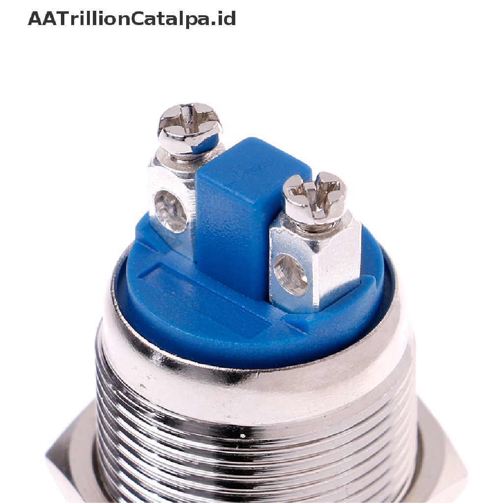 Aatrillioncatalpa 1Pc Saklar Tombol Tekan 19mm Anti Air Bahan metal