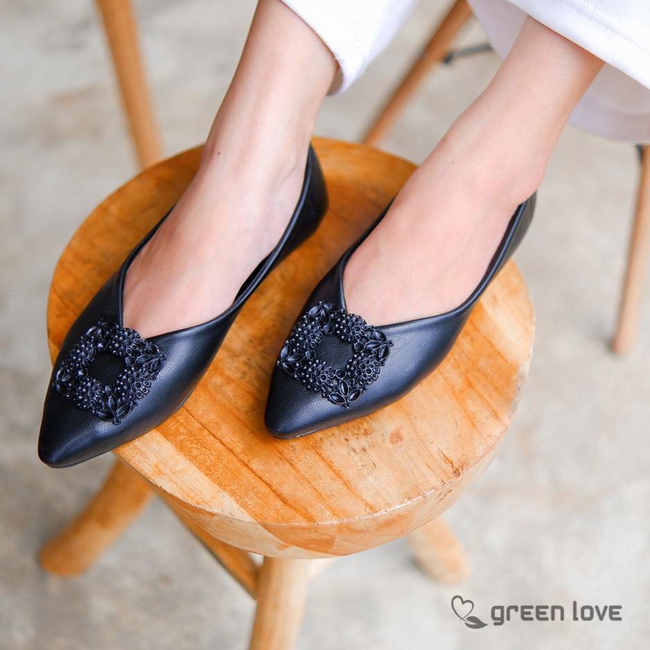 Recomended.. Green Love Sepatu Flat SABRINA