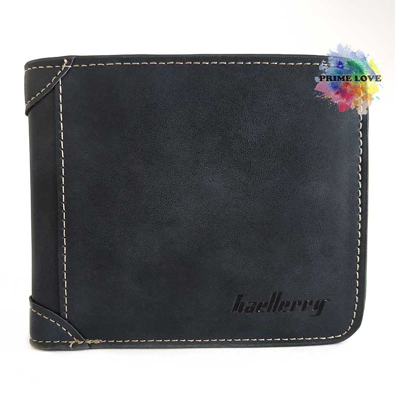Dompet Pria Kulit Lipat Dua Premium Slot Kartu - DP22-Biru