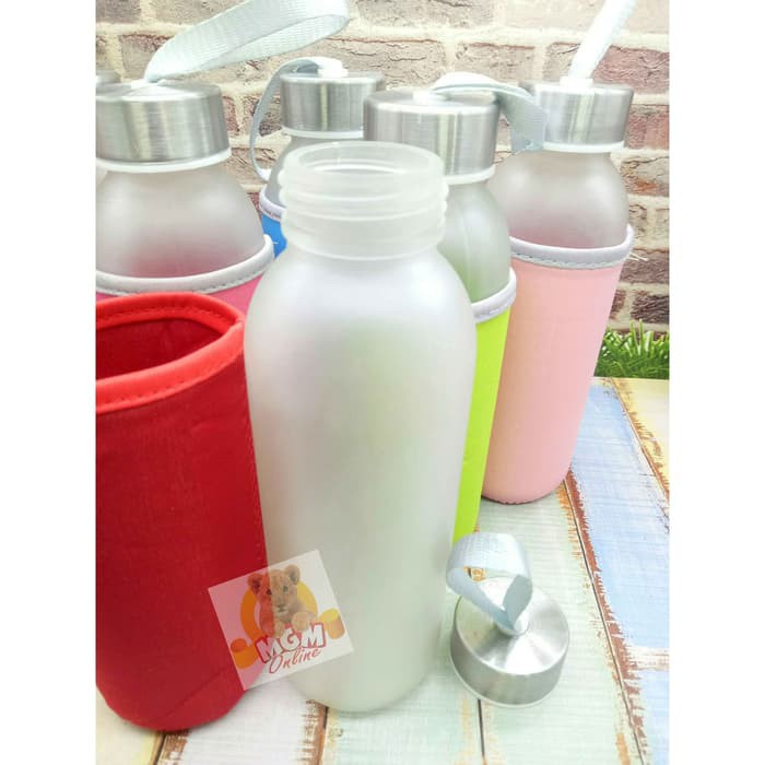 420ml botol kaca DOVE / Botol kaca buram + FREE SARUNG busa