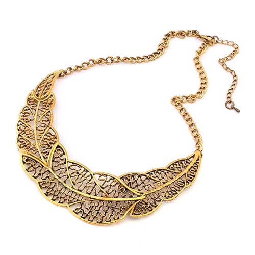 Hu Hu Hu Hu Hu Alat Bantu Pasang Kacamata♡ Kalung Rantai Liontin Daun Hollow Ala Vintage Untuk Wanitapesta Cocktailmalam