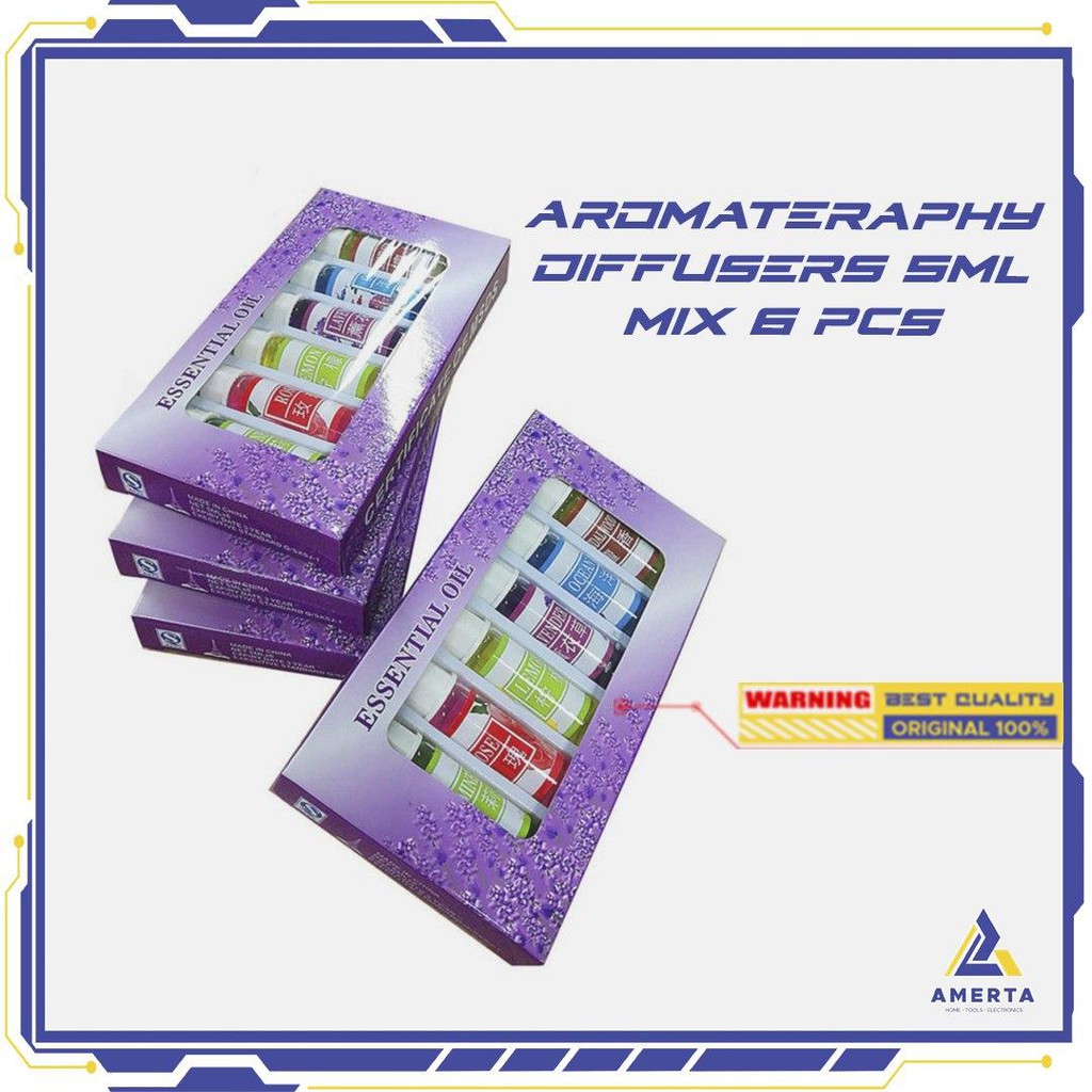 Taffware Essential Oil Minyak aroma terapi 5ml isi 6pcs