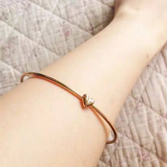 E_M_I# 4 GRAM GELANG BANGLE LOVE EMAS MURNI ASLI 24K KADAR 99.9%