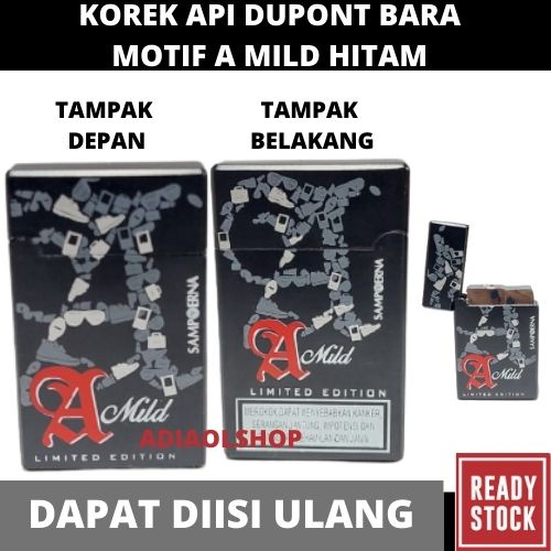 KOREK API DUPONT BARA MOTIF A MILD HITAM