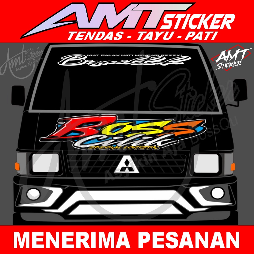 STICKER KABIN + KACA DEPAN L300 PICK UP