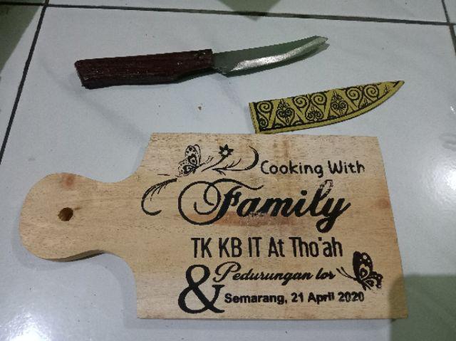 Sovenir Telnan Plus Pisau Custom Desain Size 10*20