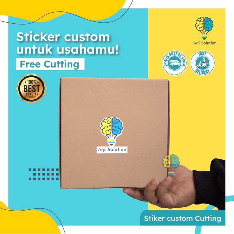 Cetak Stiker Vinyl Label Perlengkapan Kemasan Makanan Minuman Vinyl Waterproof Anti Air By Aqilsolution