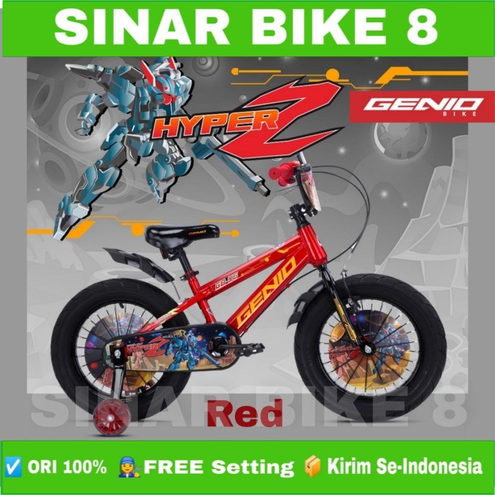 Sepeda Anak Laki Ukuran 12 16 18 Inch BMX GENIO HYPER Z