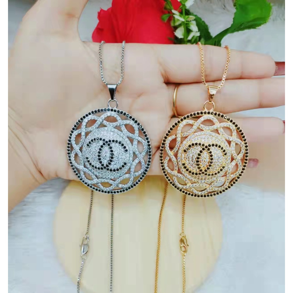 Kalung Xuping Mata Full Lapis Emas Perhiasan Fashion L34