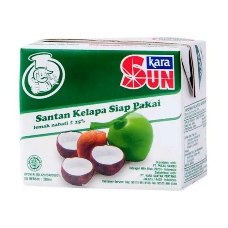 

Sun kara santan kelapa 200 ml