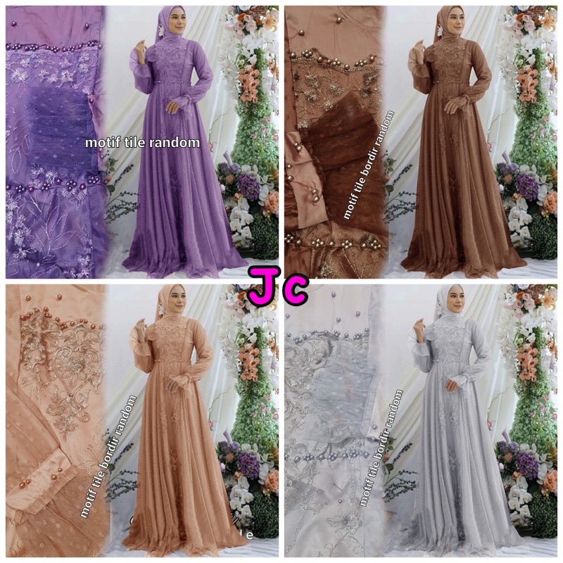 ZR- maxi Senjani / maxi tile Muslimah / gamis wanita terbaru