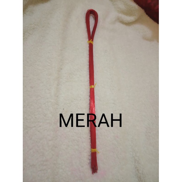 500 Gram Grosir kawat bunga putih susu bahan kain stoking bunga