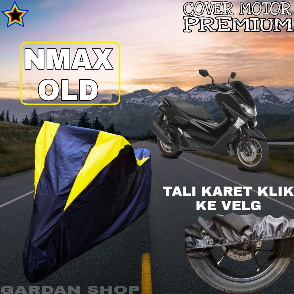 Sarung Motor NMAX OLD Hitam Kuning Penutup Pelindung Motor Nmax PREMIUM