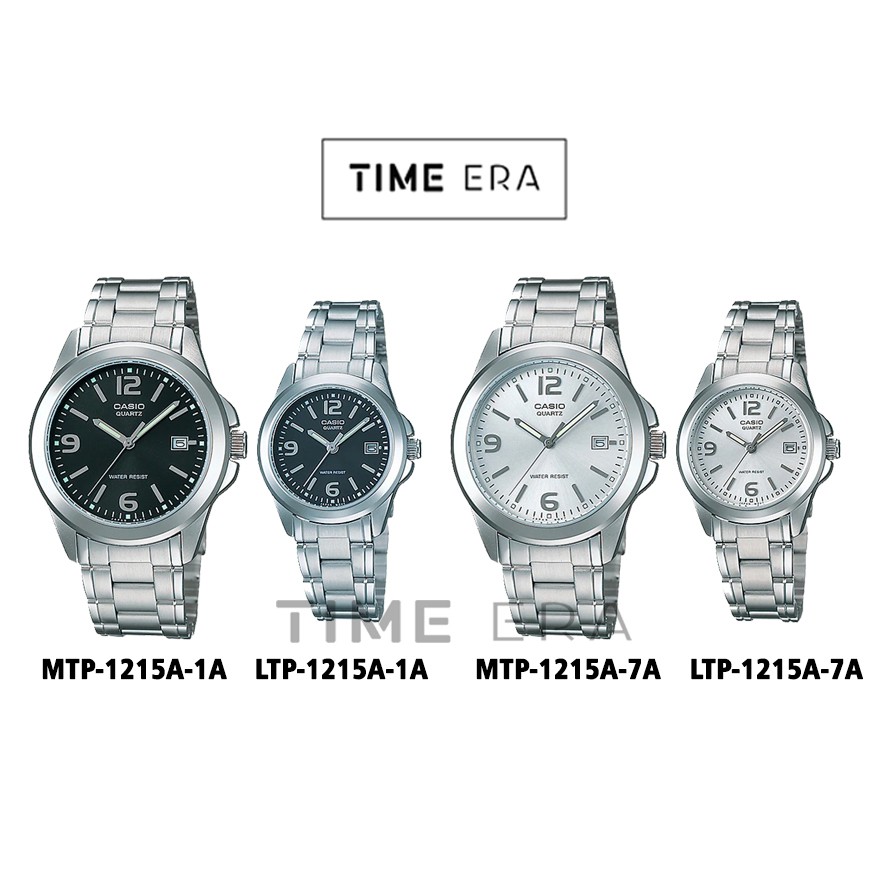 Casio Original MTP-1215A-1A 7A / LTP-1215A-1A 7A Jam Tangan Couple Stainless