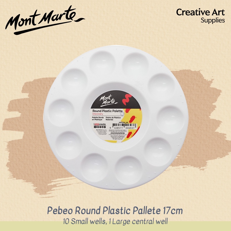 

Mont Marte Round Plastic Pallete 17cm