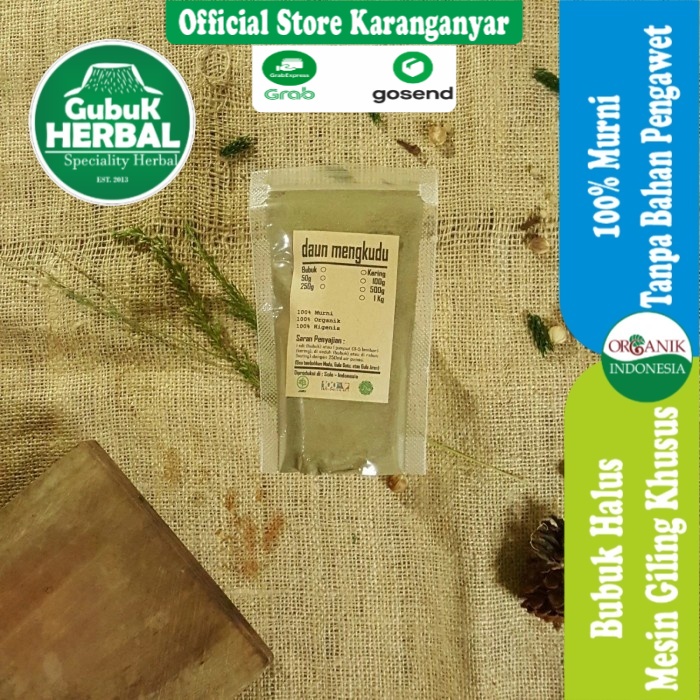 

BUBUK DAUN MENGKUDU 100 GRAM - Morinda Citrifolia - HALUS - ASLI - TANPA CAMPURAN