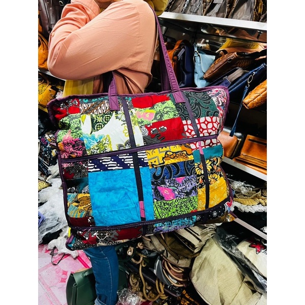 Tas Belanja Batik Perca Jumbo