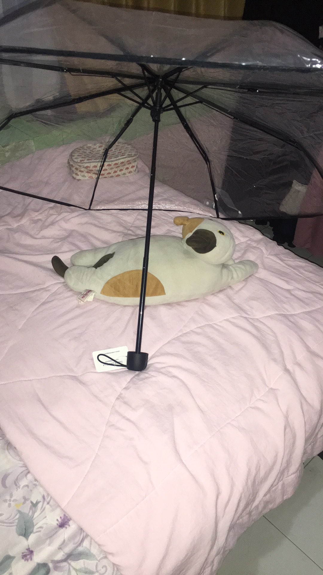 Tabasa Payung Lipat Transparan Bening