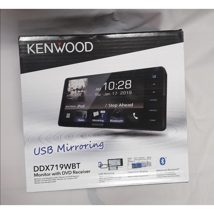 Kenwood DDX-719WBT doubledin headunit tape audio mobil khusus TOYOTA
