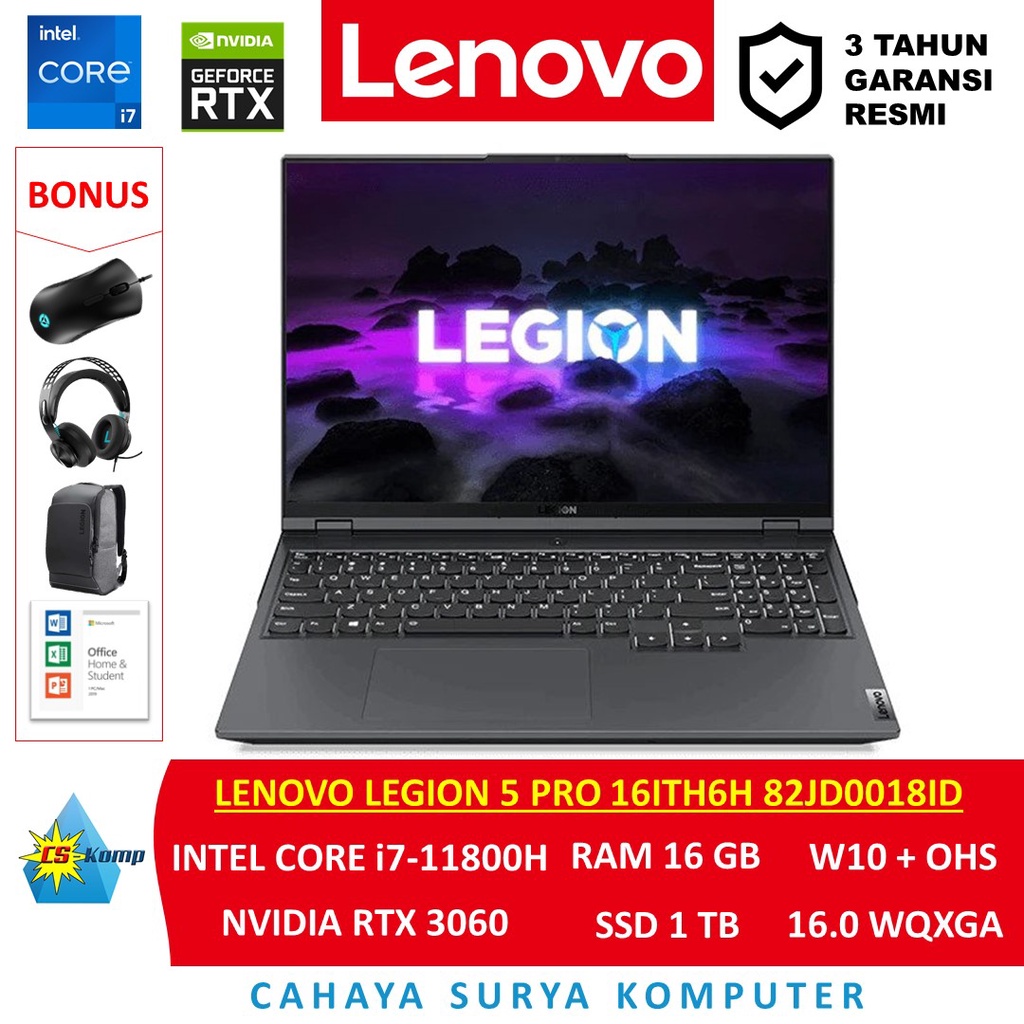 Harga laptop lenovo legion 5 pro