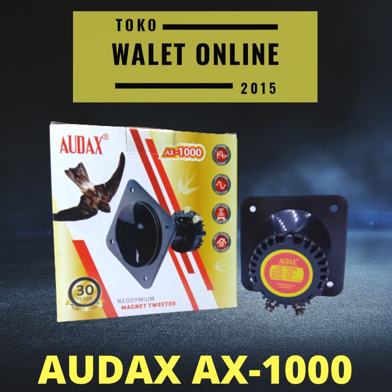 SPEAKER TWEETER WALET MAGNET NEODYMIUM AUDAX AX 1000 PANGGIL TARIK ORIGINAL ASLI RESPON BAGUS AWET