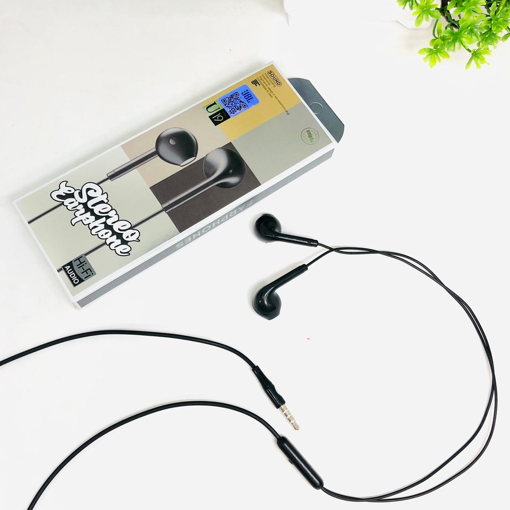 cod~HEADSET STEREO MACARON HANDSFREE EXTRA BASS EARPHONE U19