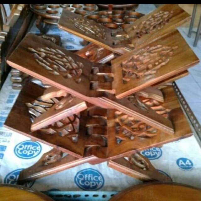 tatakan Alquran rekal rehal kayu