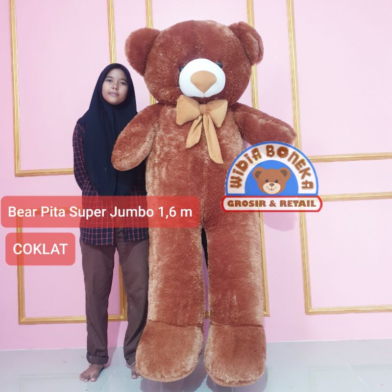 Boneka teddy bear super jumbo ukuran 1,6 meter