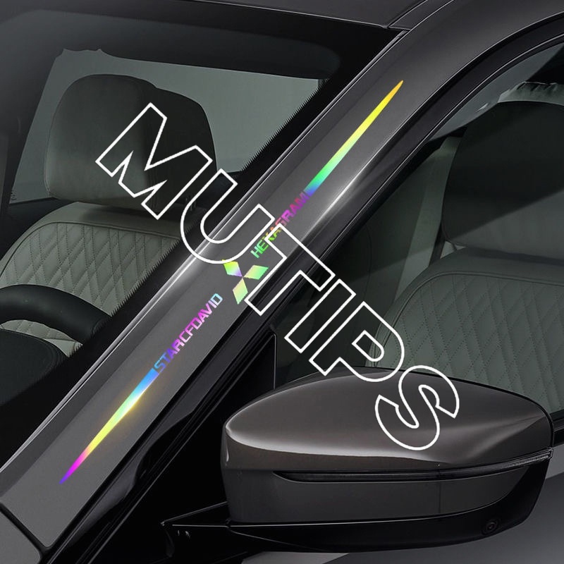 Mitsubishi Stiker Reflektif laser Warna-Warni Untuk Mobil