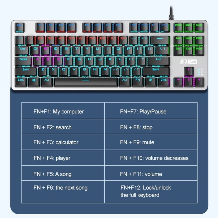 Altec Lansing ALGK-8404 RGB Mechanical Gaming Keyboard ALGK8404