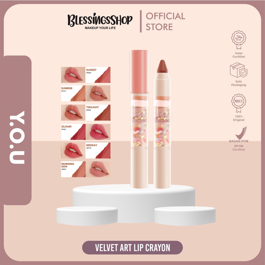 YOU Colorland Velvet Art Lip Crayon