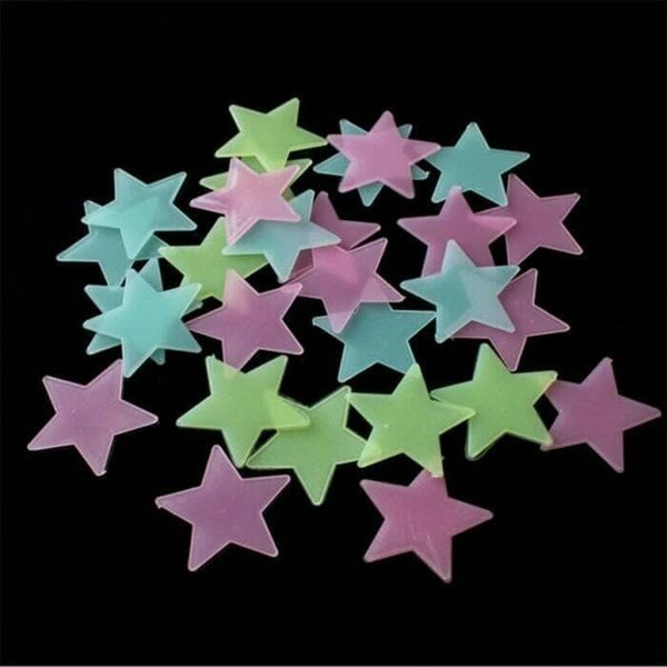 Stiker Bintang Glow In The Dark Menyala Dalam Gelap / Stiker Dinding Lampu Bintang Hias Sticker