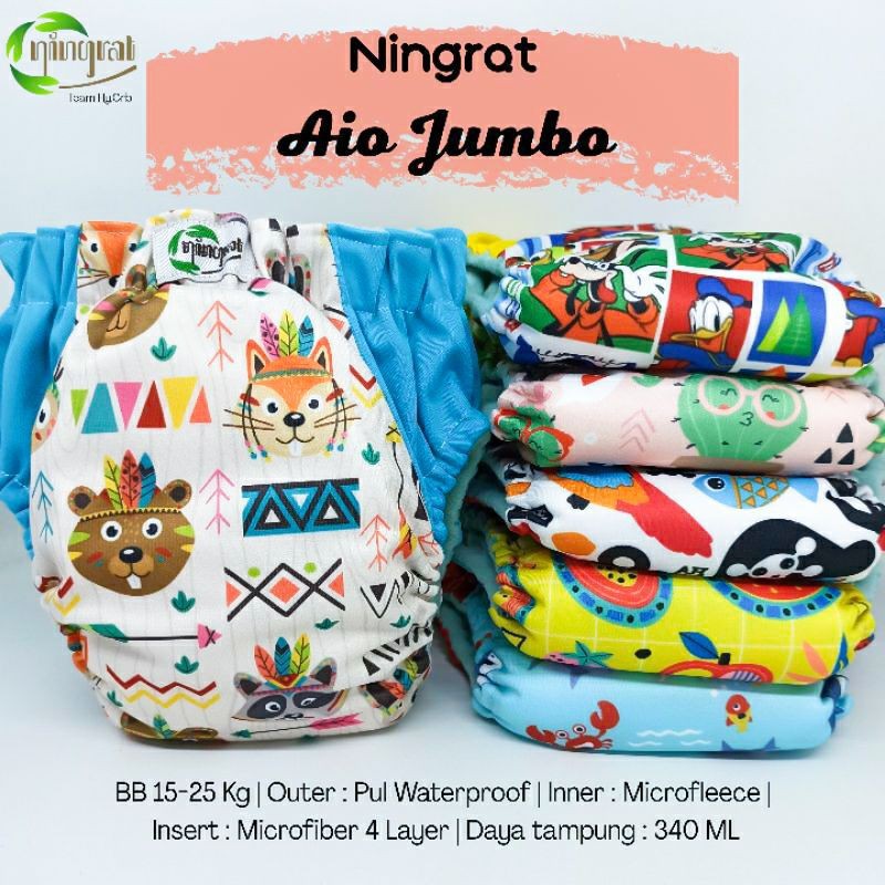 Clodi Celana - Clodi Ningrat - Clodi Ningrat Jumbo - Popok Cuci Ulang