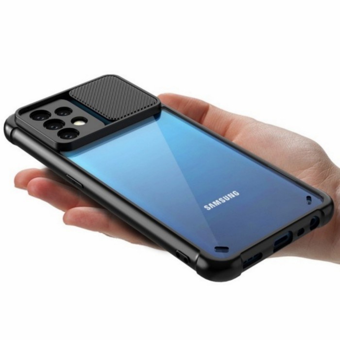 Case Samsung Galaxy A52s Hard Case Slide Shield Vision Protect Your Camera Handphone Premium Casing 