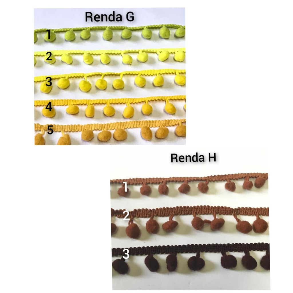 1 METER - RENDA POM POM | RENDA BAKSO