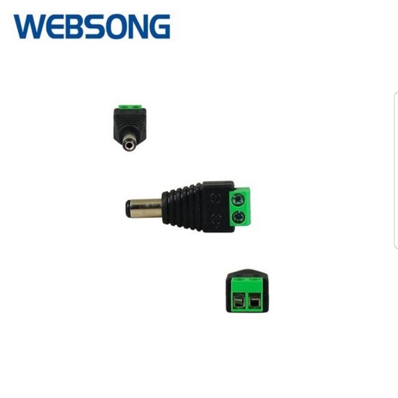 Connector DC5.5x2.5 Male to Crimping Head Websong