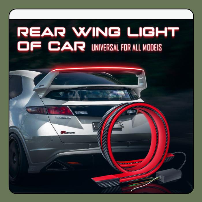 Lampu Ducktail Bagasi Mobil Carbon 5D Lampu LED Rem Sein Sayap Spoiler