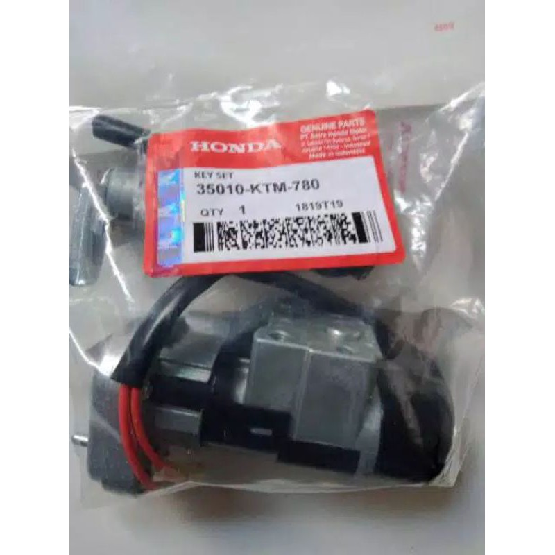 Kunci kontak Set plus buka Jok Supra X 125 ORI AHM