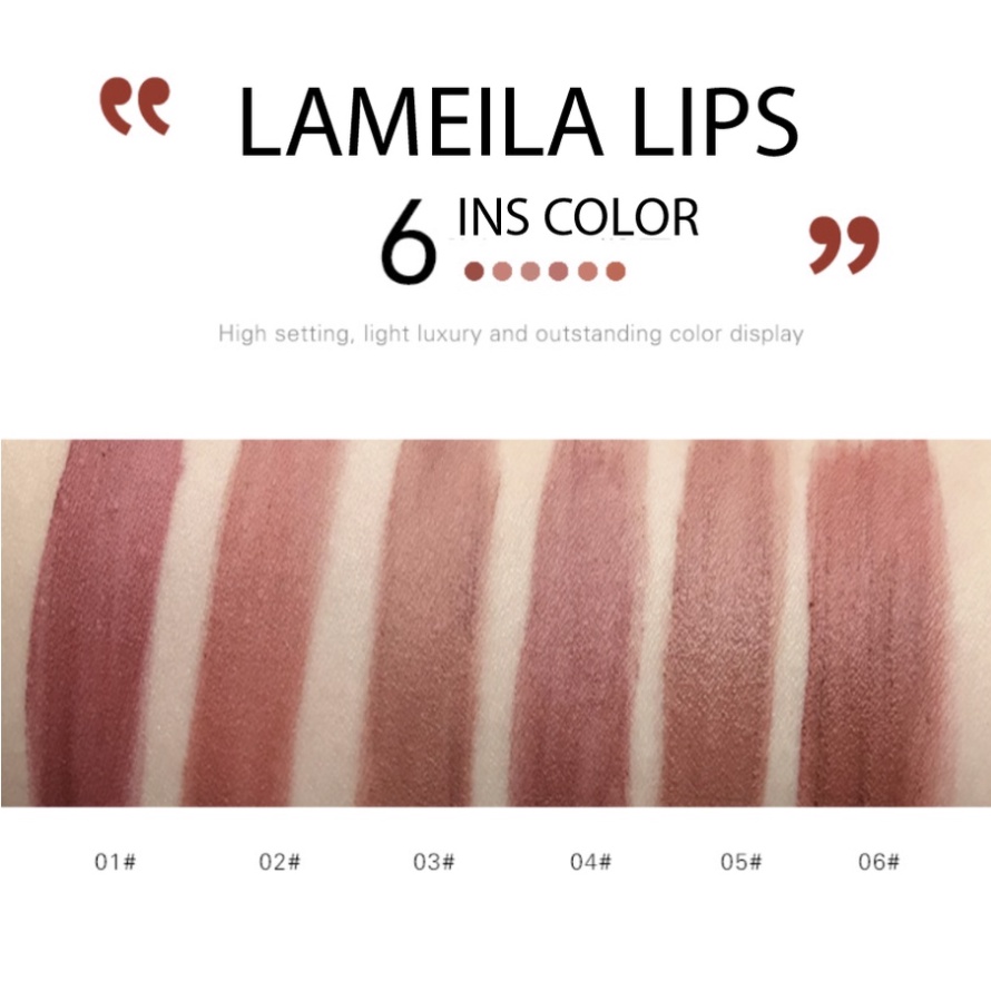 Lipstik Lameila Matte Liquid Korean Liptin Lip Glaze Lip Cream Waterproof LA055