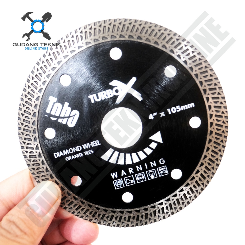 Diamond Wheel 4&quot; TURBO X TOHO / Mata Pisau Potong Keramik Granit 4 Inch TOHO