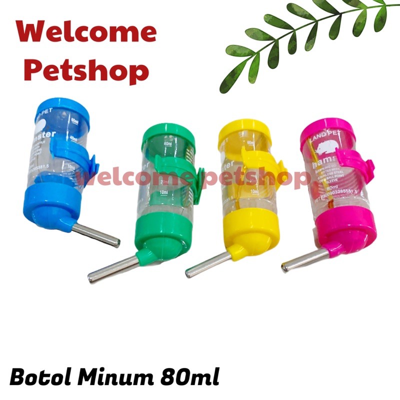 Botol 80ml Hamster / Botol Minum Hamster / Botol Hamster / Marmut / Sugar Glider