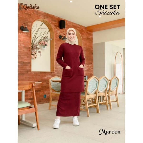 SETELAN TUNIK DAN ROK ONE SET SHIZUKA BY QALISHA