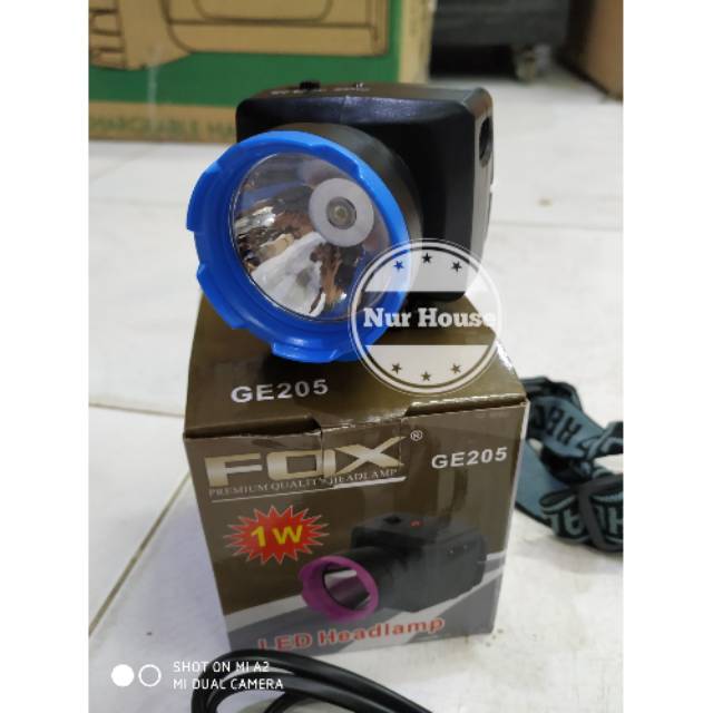 senter kepala fox 205 cas led emergency charger