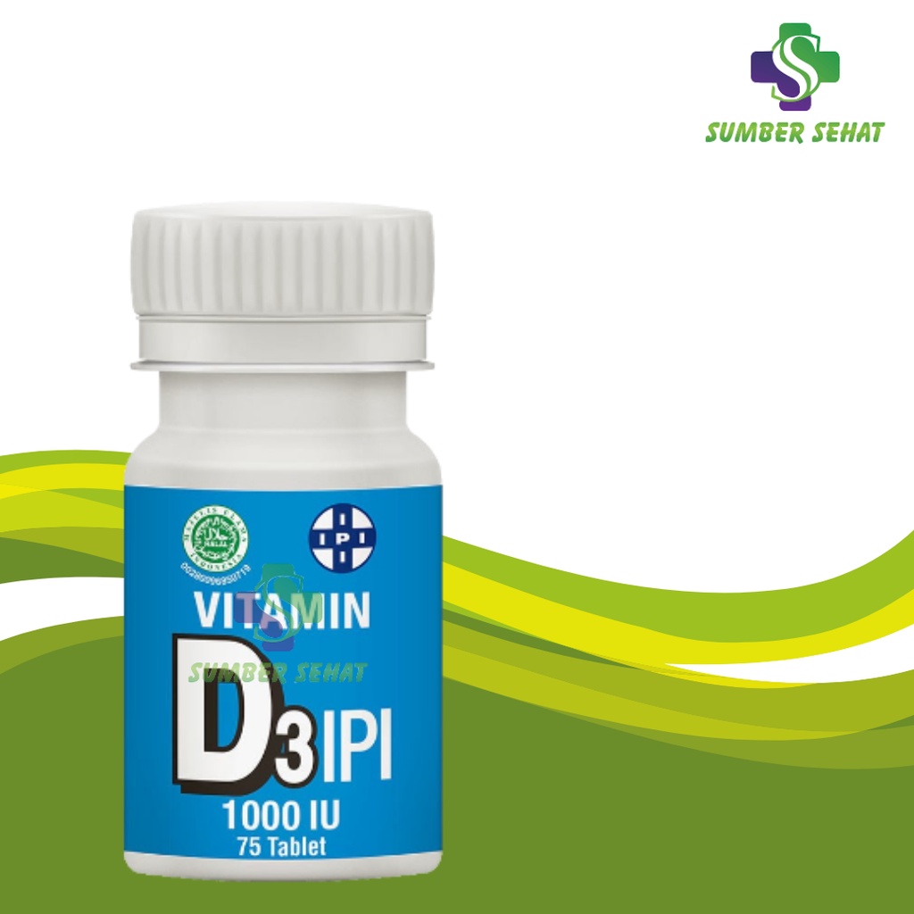 VITAMIN D3 IPI 1000 IU BOTOL 75 TABLET